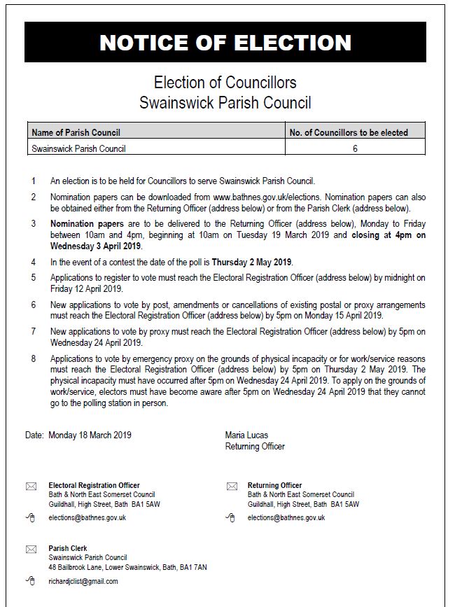 Parish Council Electio