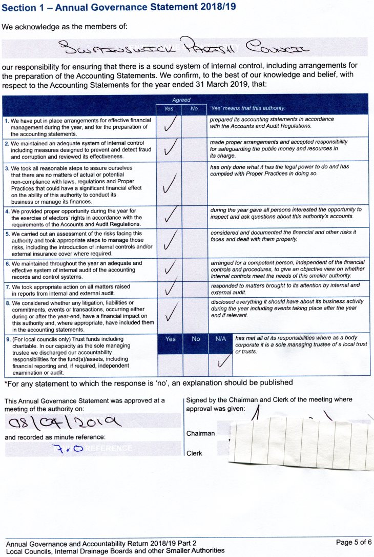 Governance Statement 2019